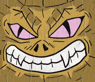 Yaratıcı canavar yüzünün NIce görüntüsü