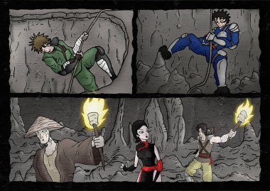 Çizgi roman sayfasının NIce resmi