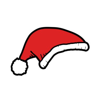 Noel şapkası çiziminin yaratıcı tasarımı