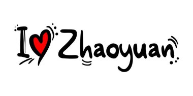 Zhaoyuan şehri Çin Mesajı seviyor