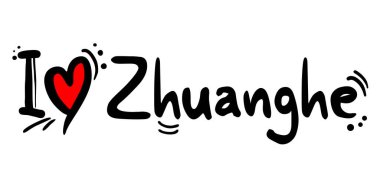 Çin 'in Zhuanghe şehrinde aşk mesajı