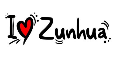 Çin 'in Zunhua şehri mesajı sever.