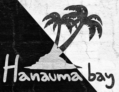 Nice image of Hanauma bay beach icon clipart