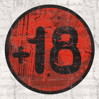 Yetişkin içeriği simgesinin güzel resmi