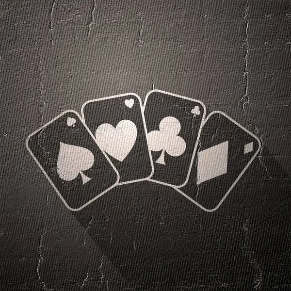 Belle Image Symbole Poker Élégant — Photo