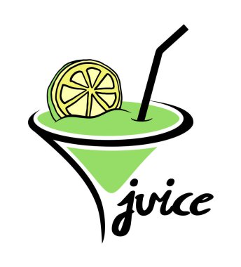 Yaz kokteyl illüstrasyonunun yaratıcı tasarımı