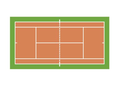Tenis illüstrasyonunun yaratıcı tasarımı