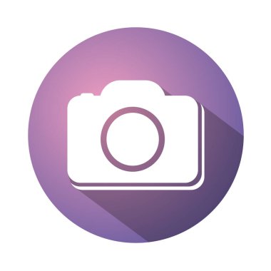 Düz kamera simgesinin yaratıcı tasarımı