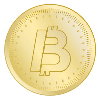 Dijital altın para sembolünün yaratıcı tasarımı
