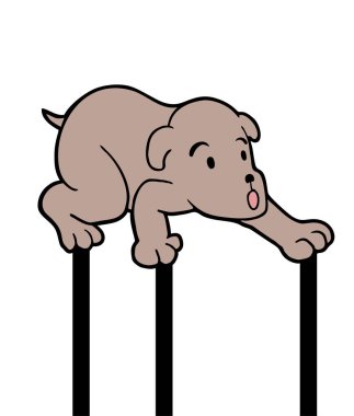 Komik dengeli köpeğin yaratıcı tasarımı