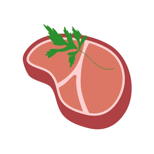 Desenho Criativo Carne Paresley — Vetor de Stock