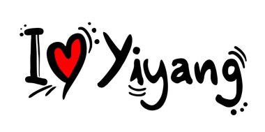 Çin Yiyang şehrinin yaratıcı tasarımı aşk mesajı
