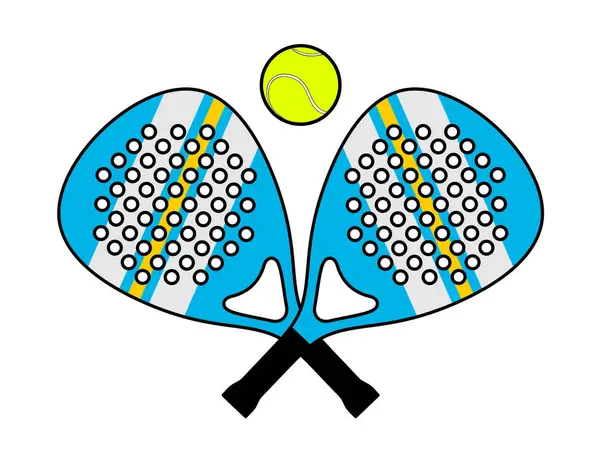 Padel raket illüstrasyonunun yaratıcı tasarımı