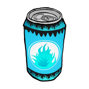 Enerji içeceğinin yaratıcı tasarımı