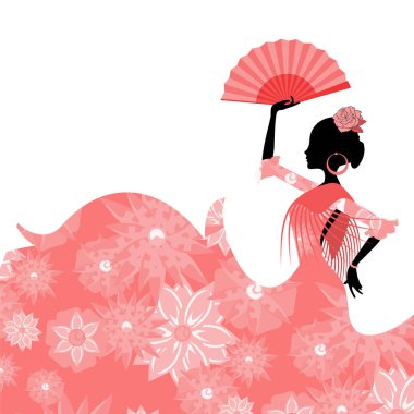 İspanyol klasik dansçının yaratıcı tasarımı