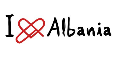 Arnavutluk 'un yaratıcı tasarımı aşk mesajı
