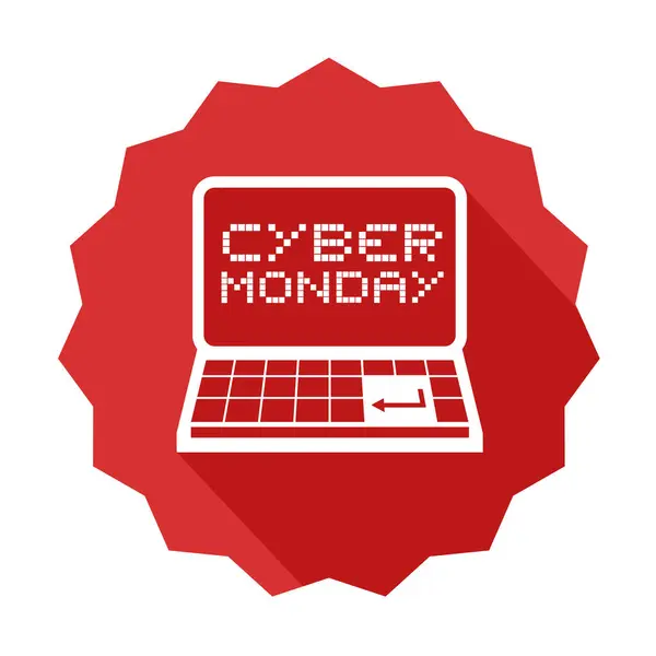 Creatief Ontwerp Van Cyber Maandag Symbool — Stockvector
