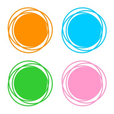 Yaratıcı çember sembolünün yaratıcı tasarımı