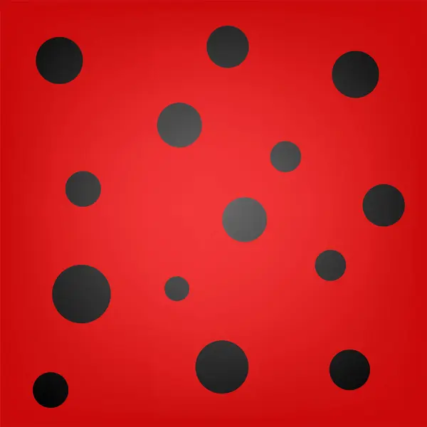 Creative Design Ladybug Circles Background — Stock Vector