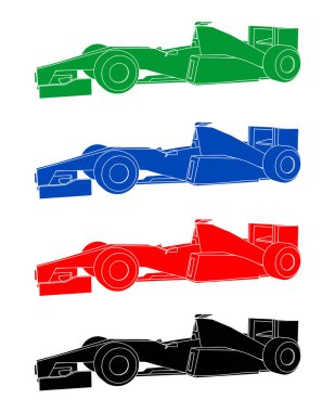 Yarış arabalarının yaratıcı tasarımı