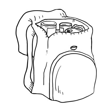 Açık çantanın yaratıcı tasarımı