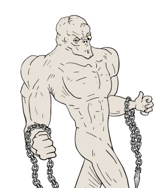 Canavar çiziminin yaratıcı tasarımı