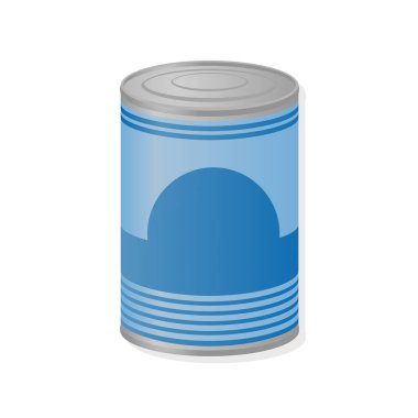 Metal konserve kutusunun yaratıcı tasarımı.