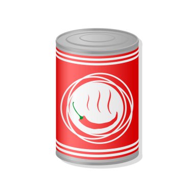 Metal kutuda baharatlı biberin yaratıcı tasarımı