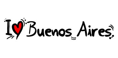 Buenos Aires 'in yaratıcı tasarımı Arjantin aşk mesajı