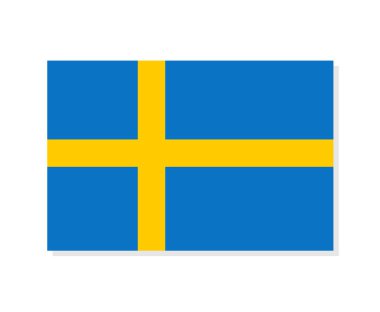 İsveç bayrağının yaratıcı tasarımı