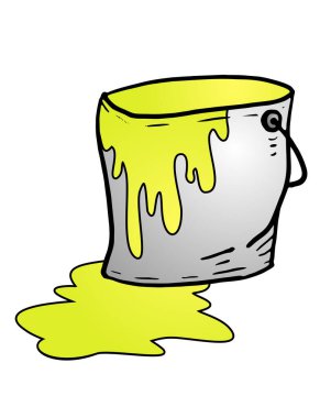 Sarı boyanın yaratıcı tasarımı