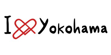 Yokohama aşk mesajının yaratıcı tasarımı