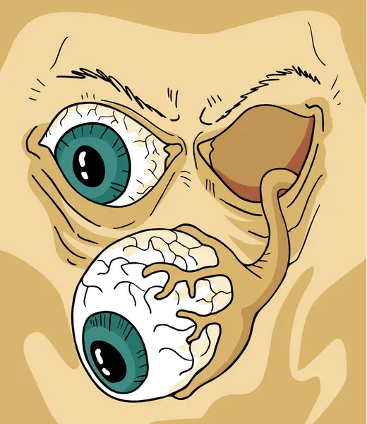 Zombi yüz çiziminin yaratıcı tasarımı