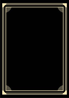 Güzel dekoratif çerçeve tasarımının yaratıcı tasarımı