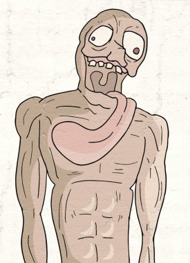 Çirkin canavarın güzel resmi.