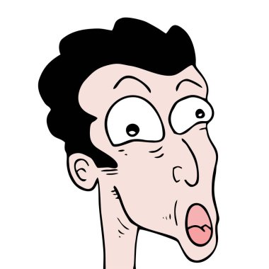 Şaşırmış ifadenin yaratıcı tasarımı