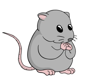 Komik fare çiziminin yaratıcı tasarımı
