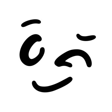 Gülen yüz çiziminin yaratıcı tasarımı