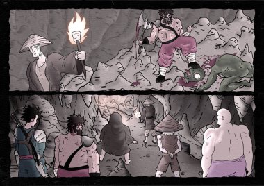 Çizgi roman sayfasının NIce resmi