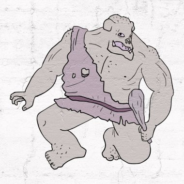 Büyük canavarın güzel bir görüntüsü.