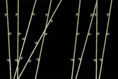 Bambu illüstrasyonunun yaratıcı tasarımı