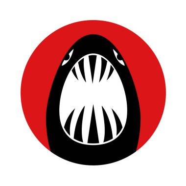 Köpekbalığı simgesinin yaratıcı tasarımı