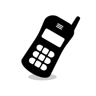 Retro telefon illüstrasyonunun yaratıcı tasarımı