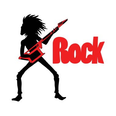 Rock sembolü tasarımının yaratıcı tasarımı