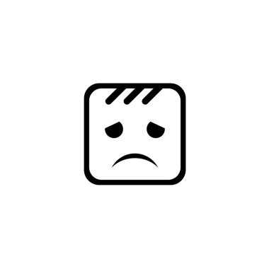 Üzgün ifade çiziminin yaratıcı tasarımı