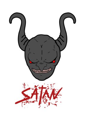 Terör şeytanı kafanın yaratıcı tasarımı