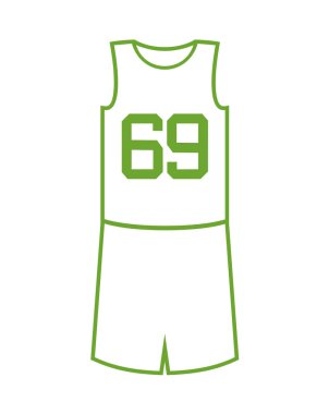 Sepet üniforması çiziminin yaratıcı tasarımı