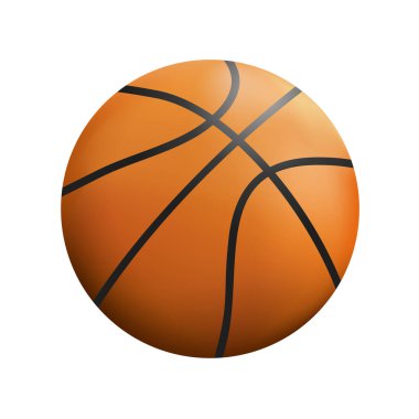 Turuncu basket topunun yaratıcı tasarımı