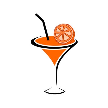 Yaz kokteyl illüstrasyonunun yaratıcı tasarımı