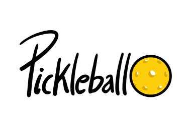 Pickleball sembolünün yaratıcı tasarımı
